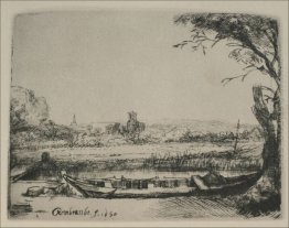 Pemandangan Dengan Canal Dan Besar Boat 1650