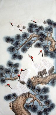 Crane - Peinture chinoise