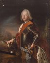 Portret van Christian Augustus, Prins van Anhalt. Zerbst hebt on
