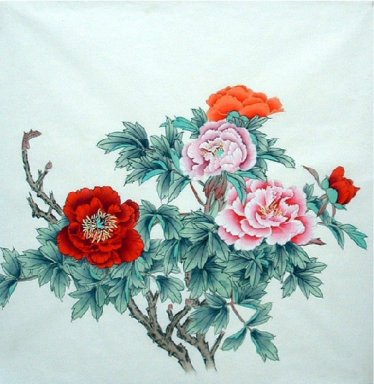 Peony - Lukisan Cina