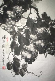 Uvas - Pintura Chinesa
