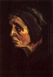 Kepala Of A Petani Perempuan Dengan Gelap Cap 1885 1
