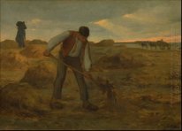 Peasand esparcimiento del estiércol, 1855
