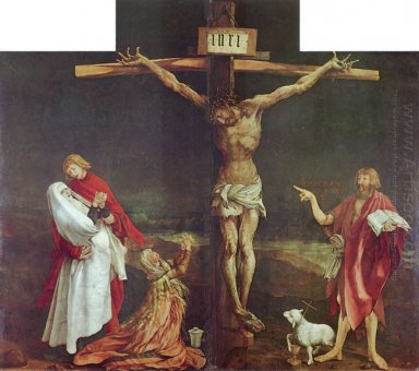 Le détail de la Crucifixion du retable d\'Issenheim