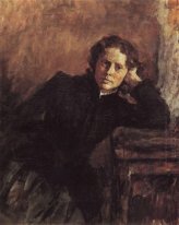 Door het Venster Portret van Olga Trubnikova 1885