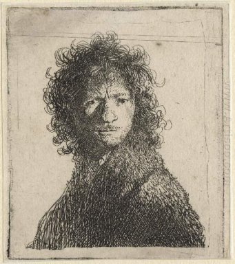 Auto-Retrato de sobrancelhas franzidas Bust
