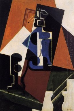Seltzer Bottiglia E Bicchiere 1917
