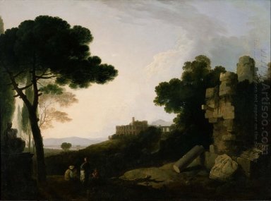 Landscape Capriccio dengan Makam Horatii dan Curiatii