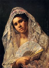Spanska dansare Slitage Lace Mantilla