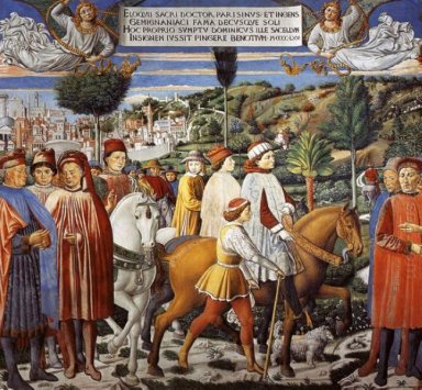 Блаженный Августин Отправляясь Для Милан 1465 1