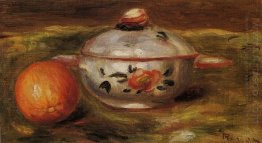 Ainda vida com laranja e Sugar Bowl