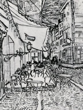 Cafe Terrace On The Place Du Forum Arles At Night 1888