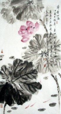 Lotus - peinture chinoise