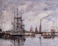 Mestre Deauville norueguês Três Deixando o porto 1897