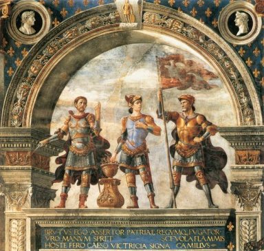Utsmyckning av Sala Del Gigli 1484