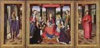 The Virgin Dan Anak Dengan Suci Dan Donatur Donne Triptych