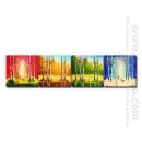 Tangan-Dicat Landscape Oil Painting - Set 4