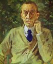 Porträt des Komponisten Sergei Rachmaninow 1925
