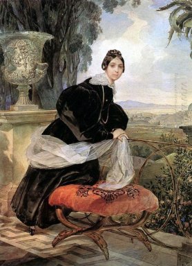 Portrait Of Princess Ye P Saltykova 1835
