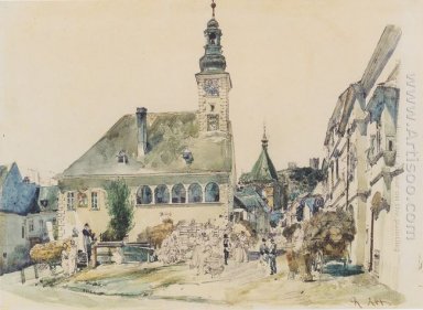 Das Rathaus in M? Habung 1842 1
