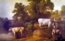 Cattle By A Stream