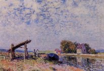 den Loing kanalen vid saint Mammes 1884