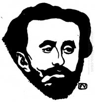 Portrait de poète français Tristan Corbi Re 1898