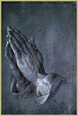 händerna på en apostel