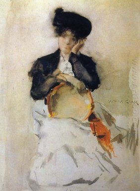 Girl With Tambourine