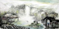 Village - kinesisk målning