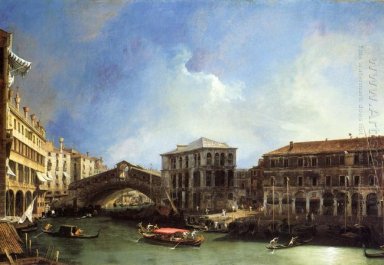 Grand canel il Ponte di Rialto da nord