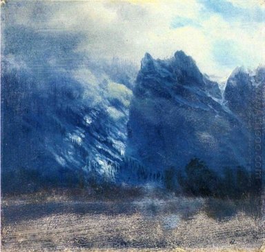 Yosemite Valley Twin Peaks 1859