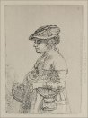 Eine junge Frau mit einem Korb 1642