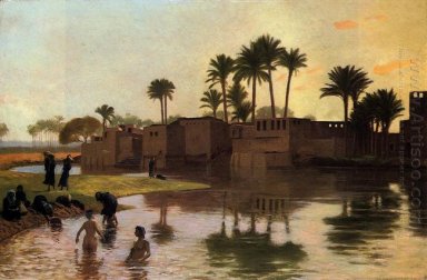 Bathers by the Edge of a River