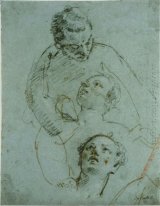 Venus och Adonis med Cupid