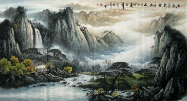 Montagnes et l\'eau - peinture chinoise