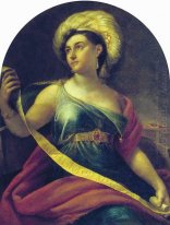 Portret van Nimfodora Semenova 1828