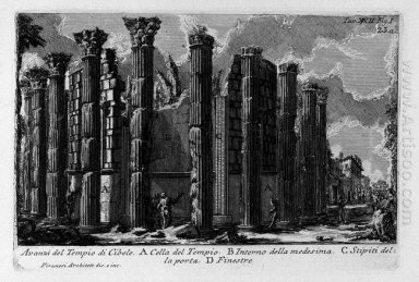 Il Roman Antiquities T 1 Piastra Xxii Tempio di Cibele 1756