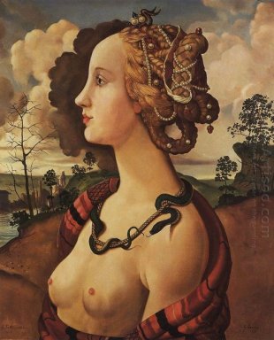 Cópia de Retrato de Simonetta Vespucci por Piero di Cosimo