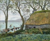 A Cottage With Thatched Roof In Douarnenez 1898