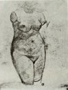 Gips Torso einer Frau 1886