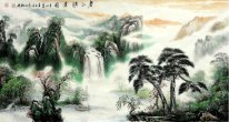 Landskap med vatten - kinesisk målning