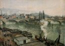 le Pont Corneille Rouen gris temps 1896