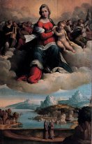 Madonna con el Niño en gloria y los santos
