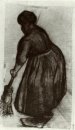 Mulher Camponesa Com Vassoura 1885 1