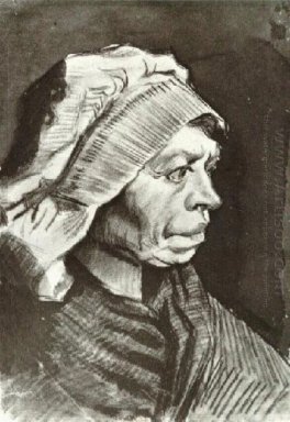 Portrait Of A Kepala Perempuan Of A Woman Petani Dengan Bonnet