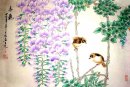 Oiseaux et fleurs - Peinture chinoise