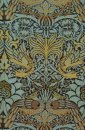 Peacock and Dragon woven wool furnishing fabric