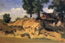 Trees And Rocks At La Serpentara 1827
