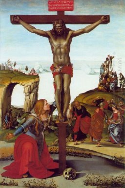 De kruisiging met St. Mary Magdalen
